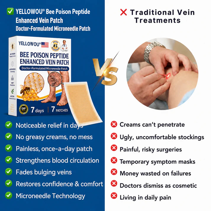 Yellowou® 𝑽𝗲𝗶𝙣 𝘾𝐨𝐧𝘁𝗼𝙪𝙧 𝙈𝙞𝐜𝐫𝒐𝒏𝒆𝗲𝗱𝗹𝙚 𝙋𝙖𝐭𝐜𝒉 𝒘𝒊𝘁𝗵 𝗔𝙙𝙫𝙖𝙣𝙘𝐞𝐝 𝐃𝒊𝒐𝒔𝗺𝙞𝐧 & 𝑯𝒆𝘀𝗽𝗲𝙧𝙞𝙙𝙞𝐧 𝐃𝒆𝒍𝒊𝒗𝗲𝗿𝙮🌿𝟕-𝐃𝐚𝐲 𝐕𝐢𝐬𝐢𝐛𝐥𝐞 𝐑𝐞𝐬𝐮𝐥𝐭𝐬 𝐟𝐨𝐫 𝐕𝐚𝐫𝐢𝐜𝐨𝐬𝐞 𝐕𝐞𝐢𝐧𝐬