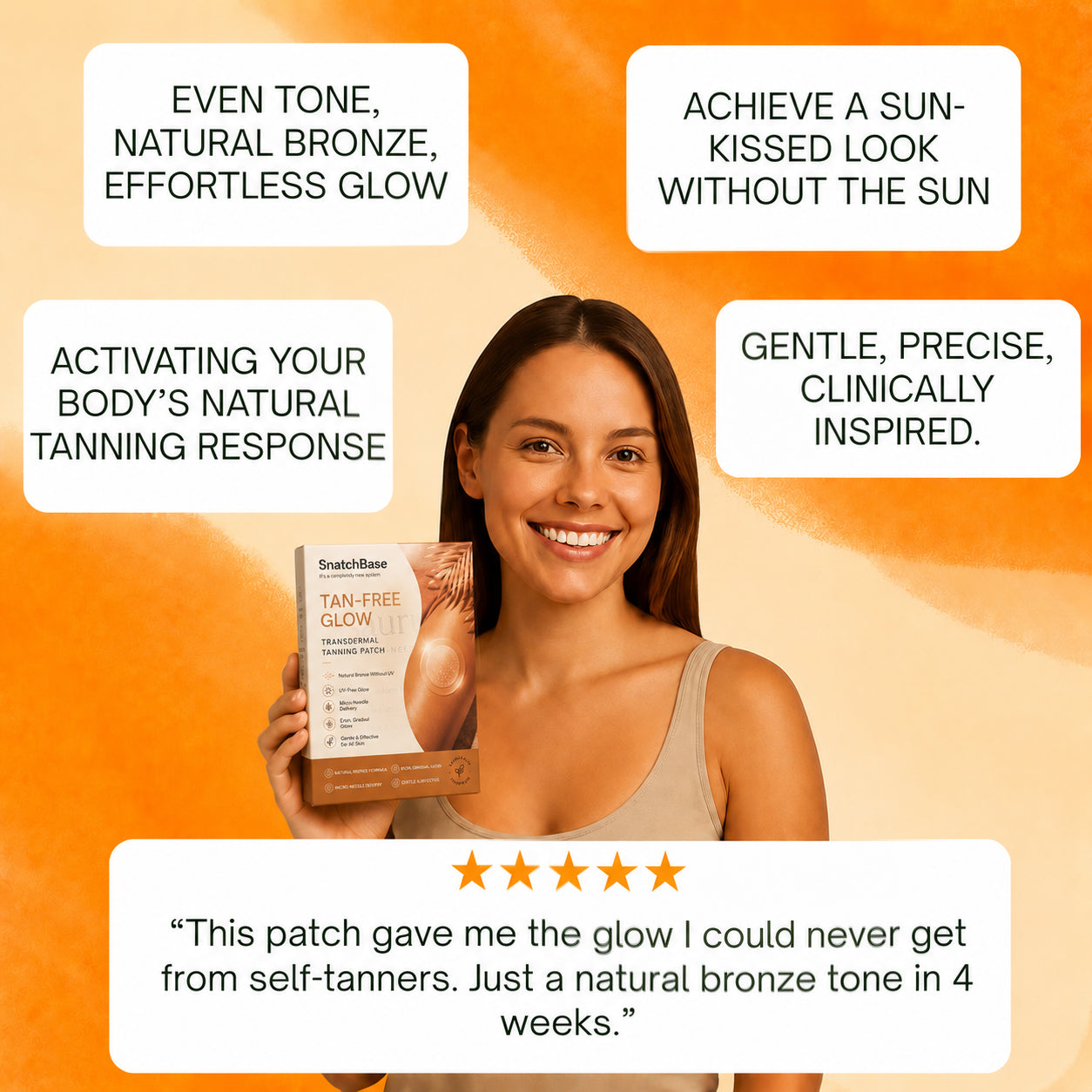 Snatchbase Transdermal Tanning Patch: The World’s First Streak-Free Microneedle Self-Tan