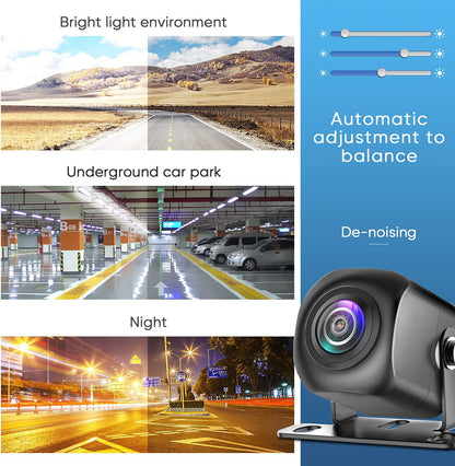 PixelMan Backup Camera,AHD 1080P Metal 170 Degree Wide Angle Rearview Reversing Camera,PMD2A-S Clear Night Vision IP69 Waterproof Reverse Rear View Camera for Car Vehicle SUV RV
